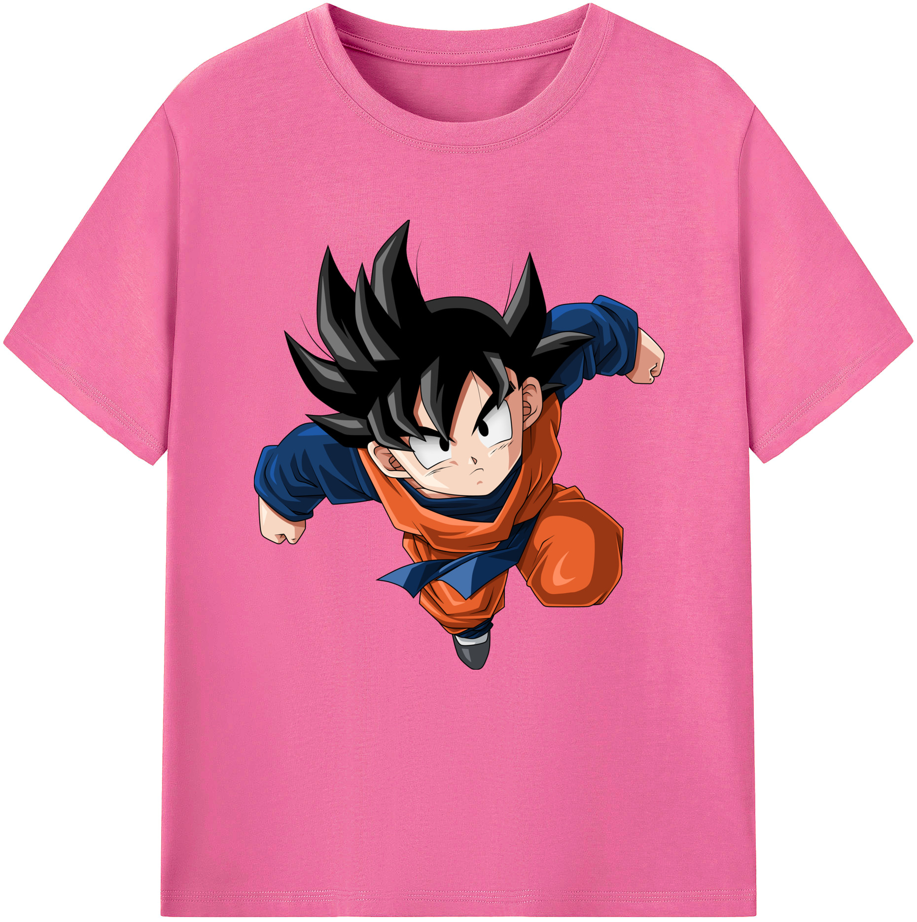 （画像用） ドラゴンボール 孫悟空（そん ごくう）Son Goku カカロット DRAGON BALL Kakarotto レディースカジュアルプリントTシャツ（綿100％）